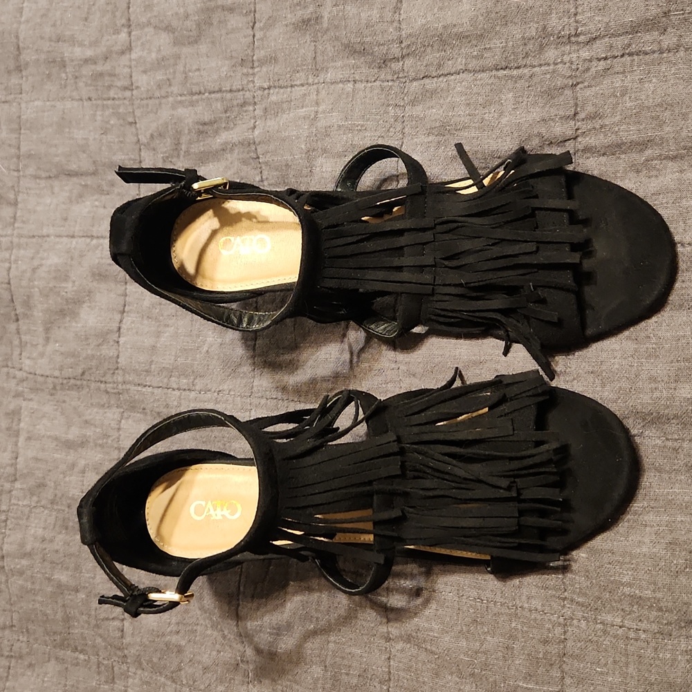 Cato fringe heels